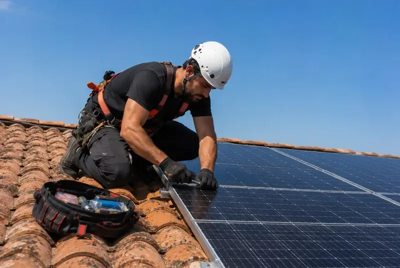 Maintenance et monitoring de panneaux solaires à Ratières